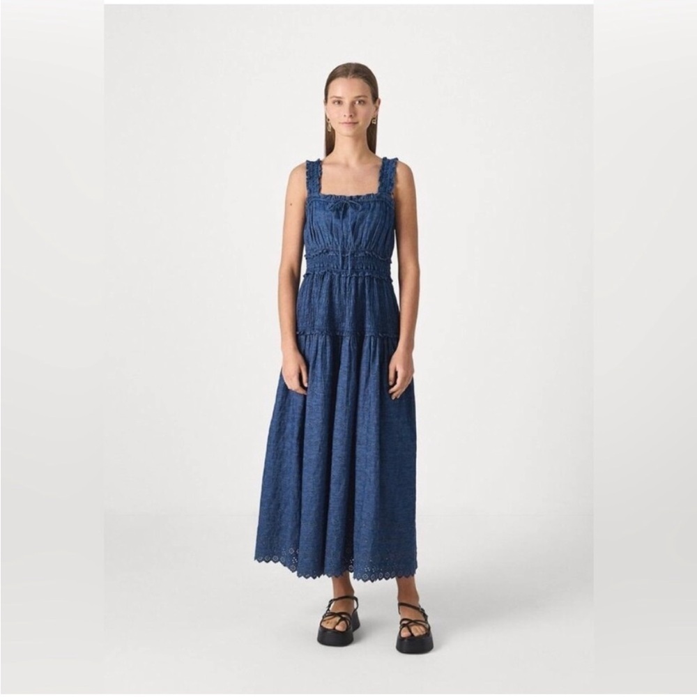 GAP x Doen Dress M eyelet denim